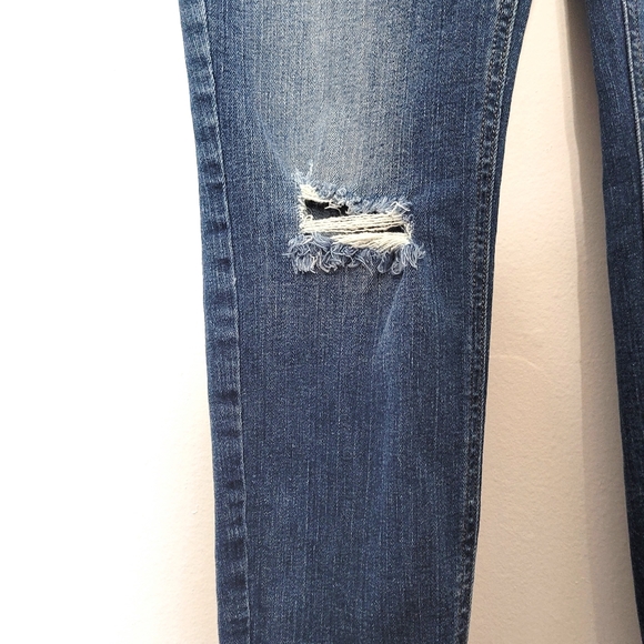 Silver Jeans Aiko Skinny Jeans Womens Size 26 Distressed Raw Hem Cropped Denim - Picture 5 of 12